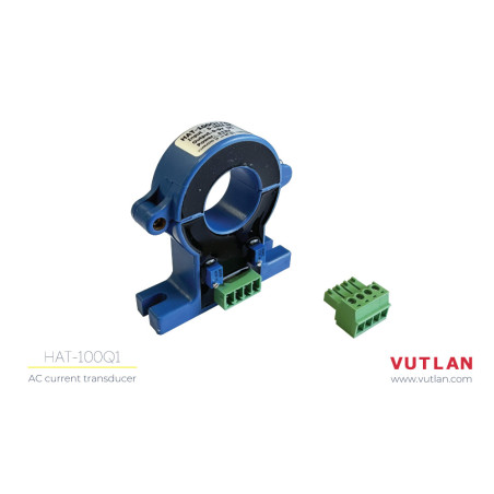 HAT-100Q1 AC current transducer | AC current monitoring | Vutlan