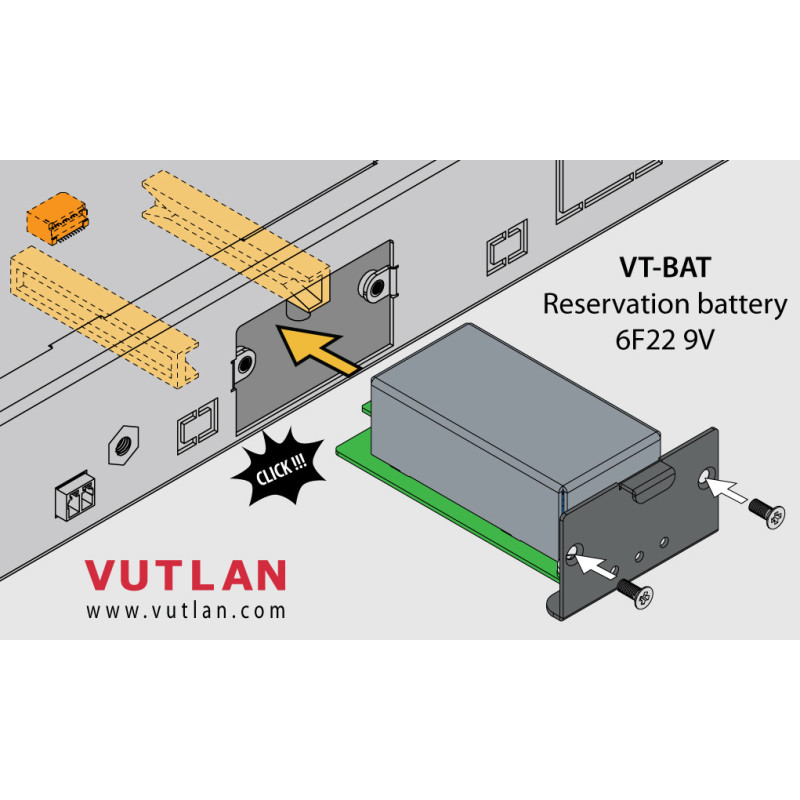 VT-BAT Backup battery 6F22 9V