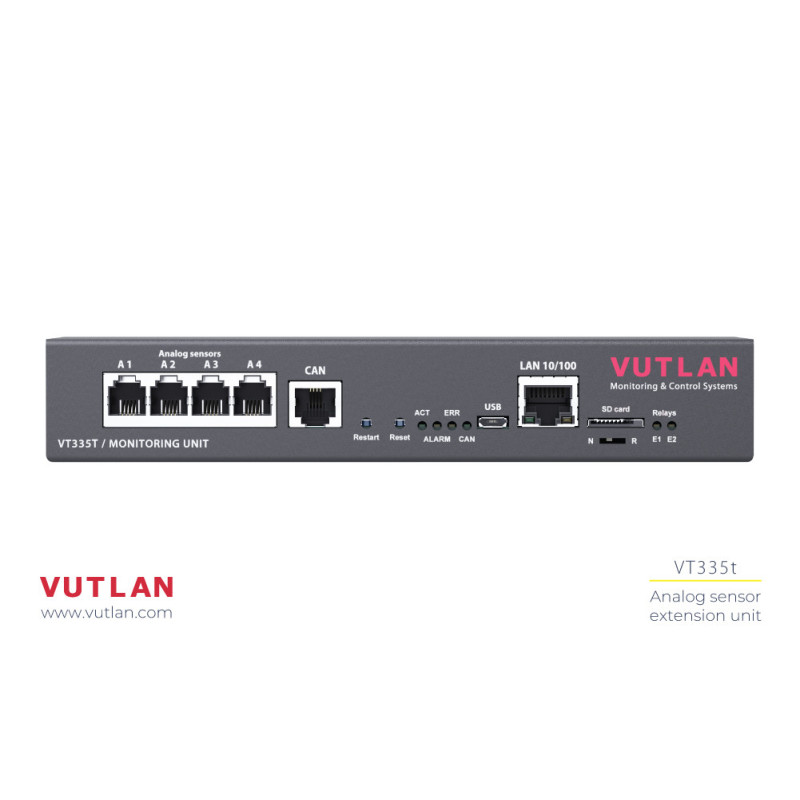 VT335t | Monitoring system for small IT rooms | Vutlan.com