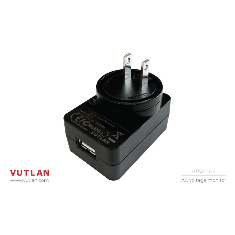 VT520 | AC voltage detector | Multiple power plug types | Vutlan.com