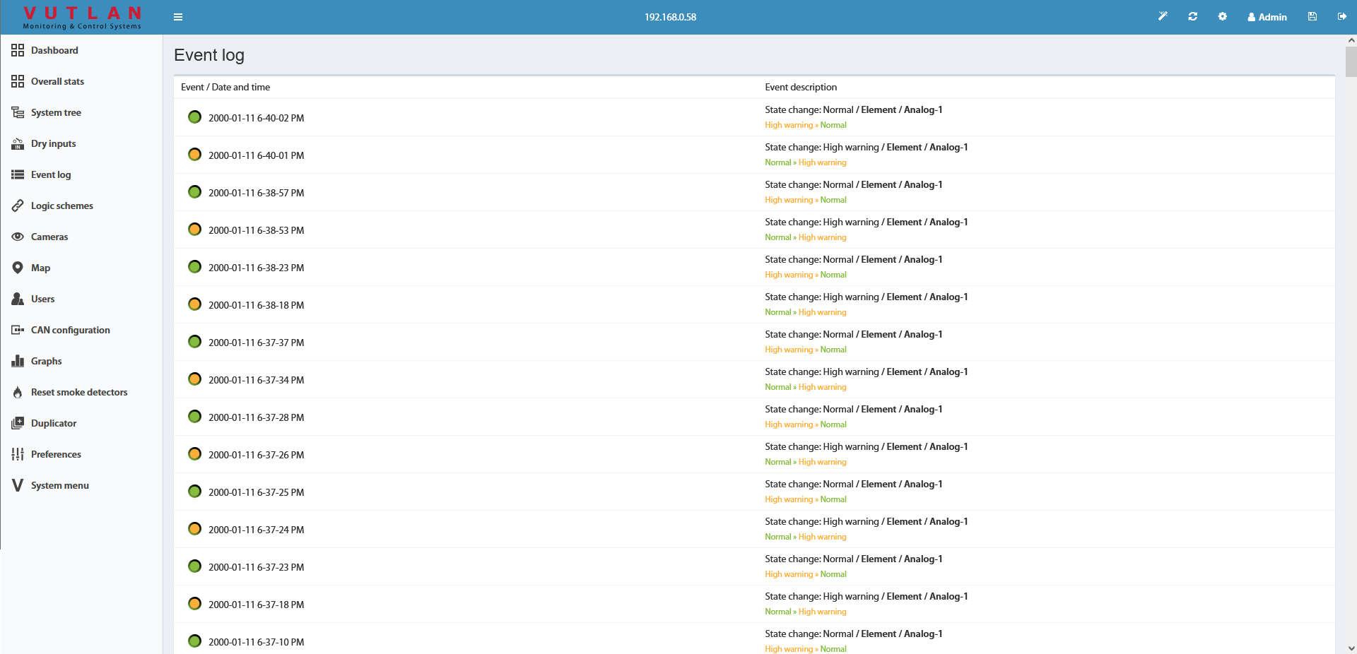 User Web Interface